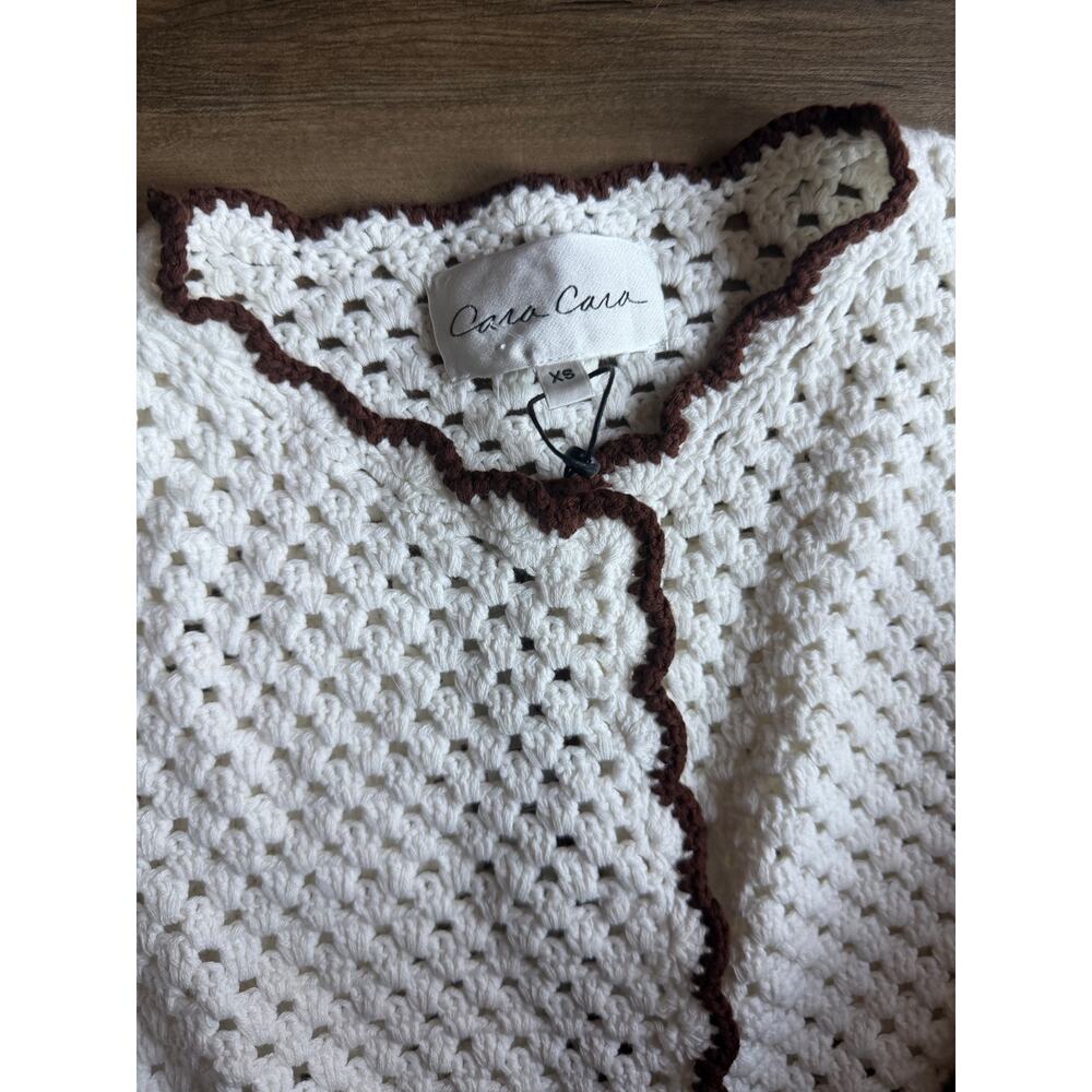 Cara Cara Alma Knit Cotton Cardigan Size XS - Picture 9 of 10